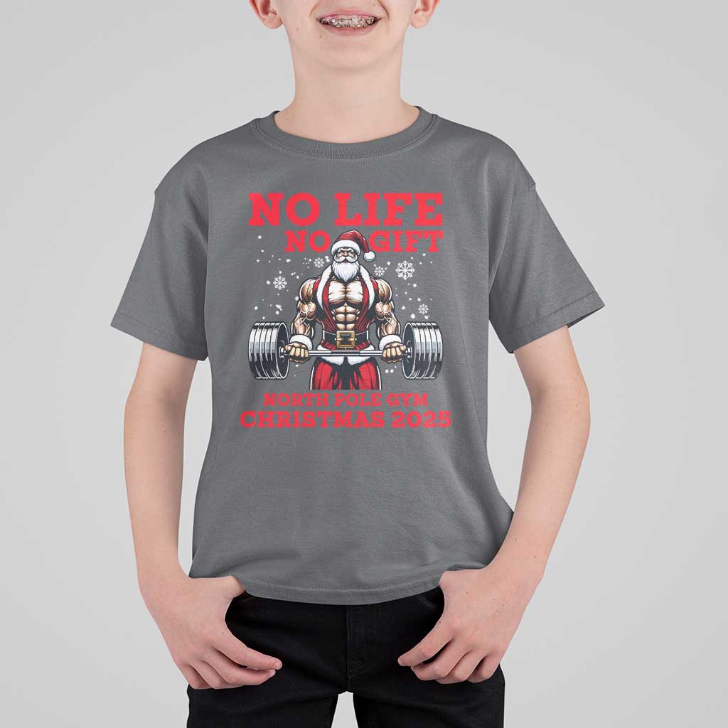 Santa Gym Christmas T Shirt For Kid Lifting Swole Santa Ugly Xmas - Wonder Print Shop