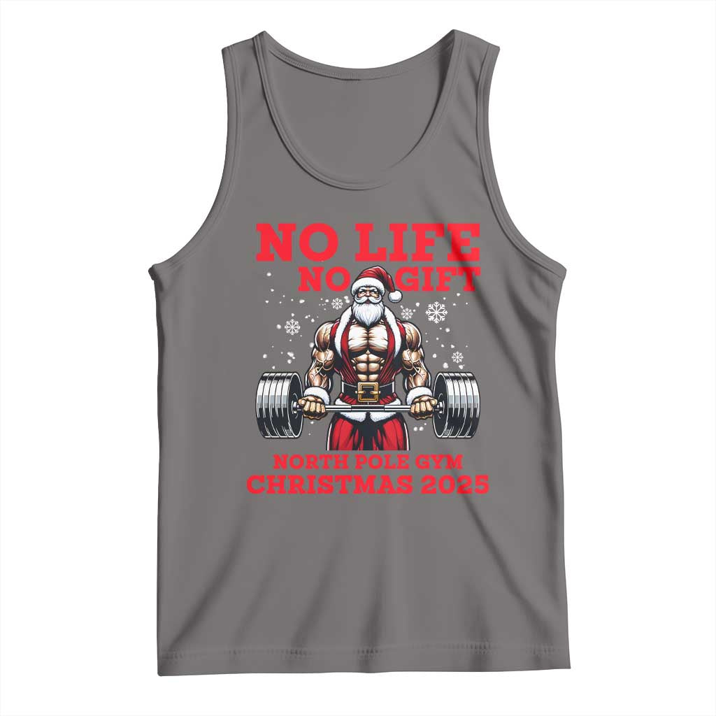 Santa Gym Christmas Tank Top Lifting Swole Santa Ugly Xmas - Wonder Print Shop
