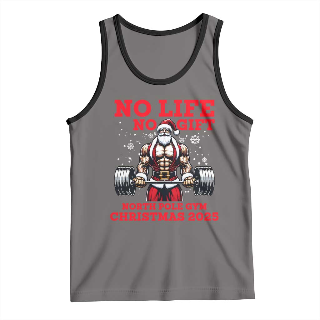 Santa Gym Christmas Tank Top Lifting Swole Santa Ugly Xmas - Wonder Print Shop