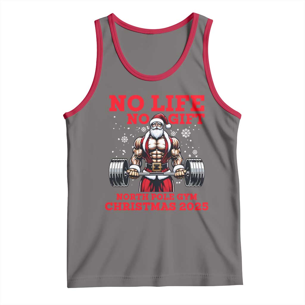 Santa Gym Christmas Tank Top Lifting Swole Santa Ugly Xmas - Wonder Print Shop