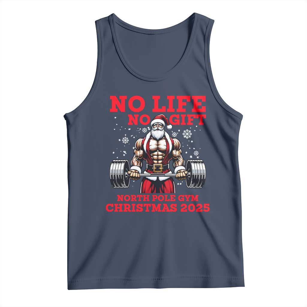 Santa Gym Christmas Tank Top Lifting Swole Santa Ugly Xmas - Wonder Print Shop