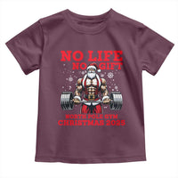 Santa Gym Christmas Toddler T Shirt Lifting Swole Santa Ugly Xmas - Wonder Print Shop