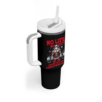 Santa Gym Christmas Tumbler With Handle Lifting Swole Santa Ugly Xmas - Wonder Print Shop