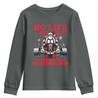 Santa Gym Christmas Youth Sweatshirt Lifting Swole Santa Ugly Xmas - Wonder Print Shop