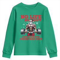 Santa Gym Christmas Youth Sweatshirt Lifting Swole Santa Ugly Xmas - Wonder Print Shop