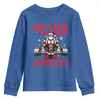 Santa Gym Christmas Youth Sweatshirt Lifting Swole Santa Ugly Xmas - Wonder Print Shop
