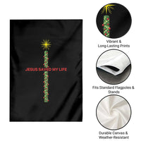 Jesus Christian Christmas Garden Flag Religious Cross Bible Verse Inspirational - Wonder Print Shop