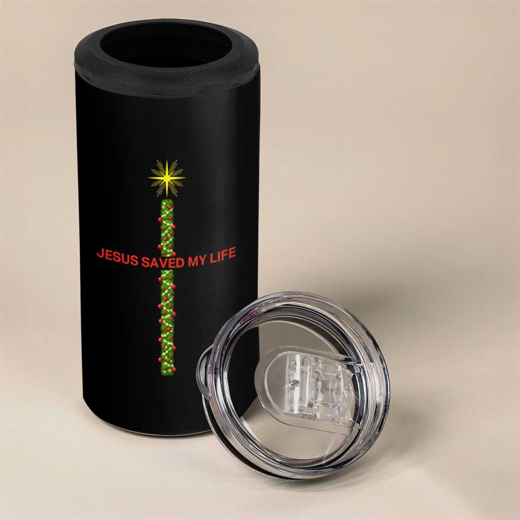 Jesus Christian Christmas 4 in 1 Can Cooler Tumbler Religious Cross Bible Verse Inspirational - Wonder Print Shop