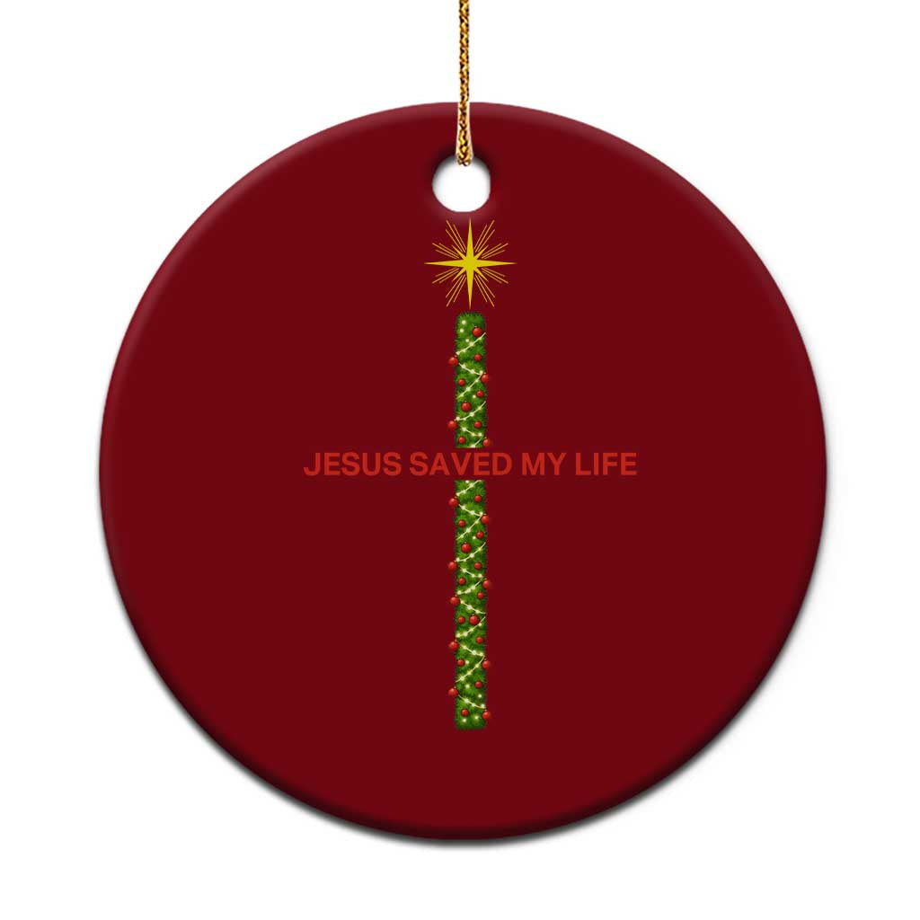 Jesus Christian Xmas Ceramic Ornament Religious Cross Bible Verse Inspirational - Wonder Print Shop