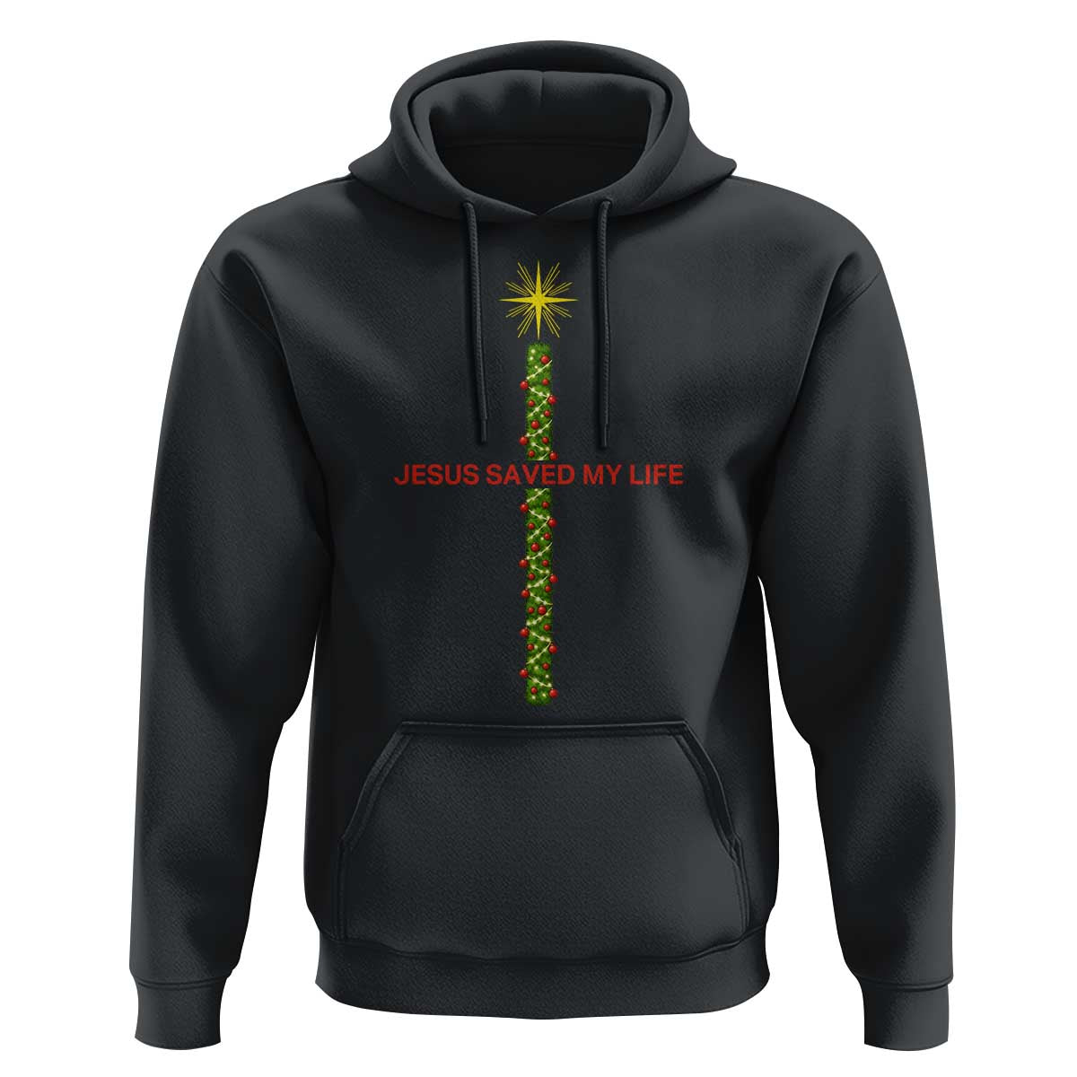 Jesus Christian Christmas Hoodie Religious Cross Bible Verse Inspirational - Wonder Print Shop
