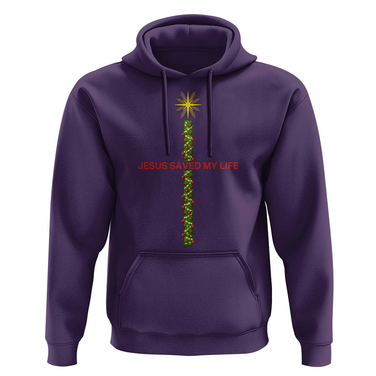 Jesus Christian Christmas Hoodie Religious Cross Bible Verse Inspirational - Wonder Print Shop