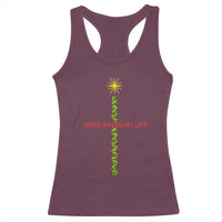 Jesus Christian Christmas Racerback Tank Top Religious Cross Bible Verse Inspirational - Wonder Print Shop