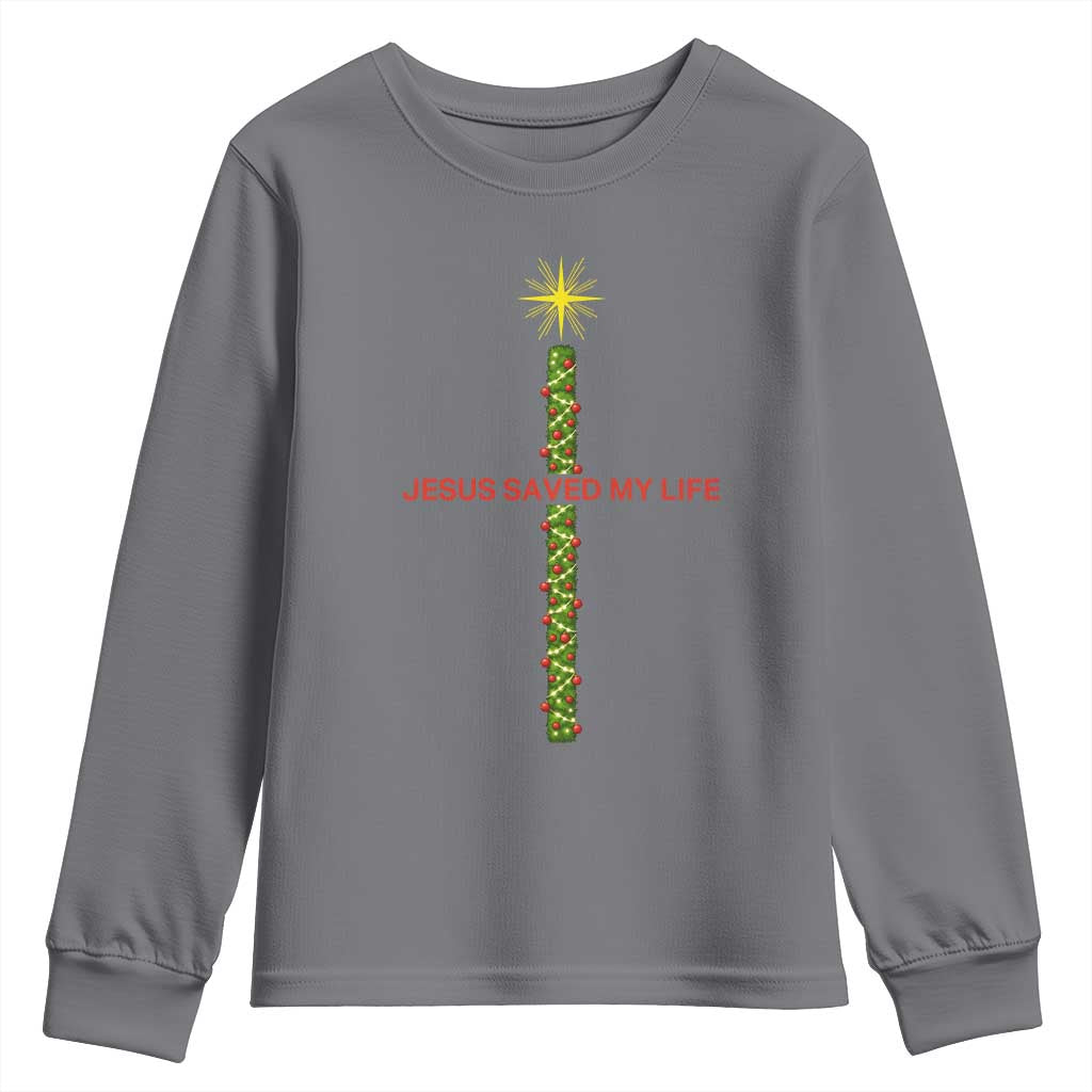 Jesus Christian Christmas Youth Sweatshirt Religious Cross Bible Verse Inspirational - Wonder Print Shop
