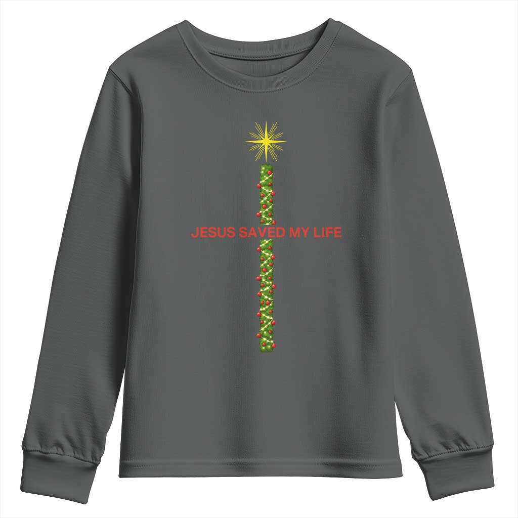 Jesus Christian Christmas Youth Sweatshirt Religious Cross Bible Verse Inspirational - Wonder Print Shop