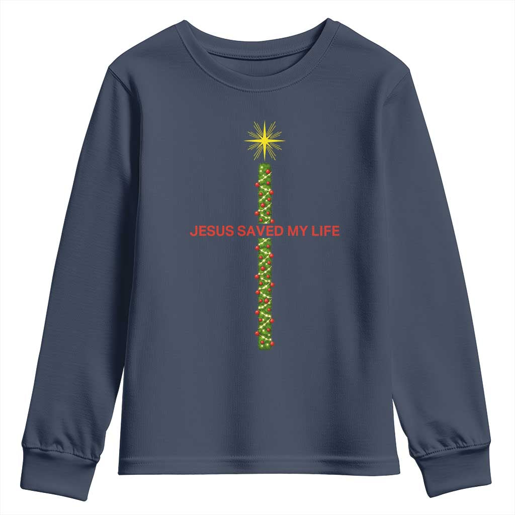 Jesus Christian Christmas Youth Sweatshirt Religious Cross Bible Verse Inspirational - Wonder Print Shop