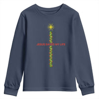 Jesus Christian Christmas Youth Sweatshirt Religious Cross Bible Verse Inspirational - Wonder Print Shop