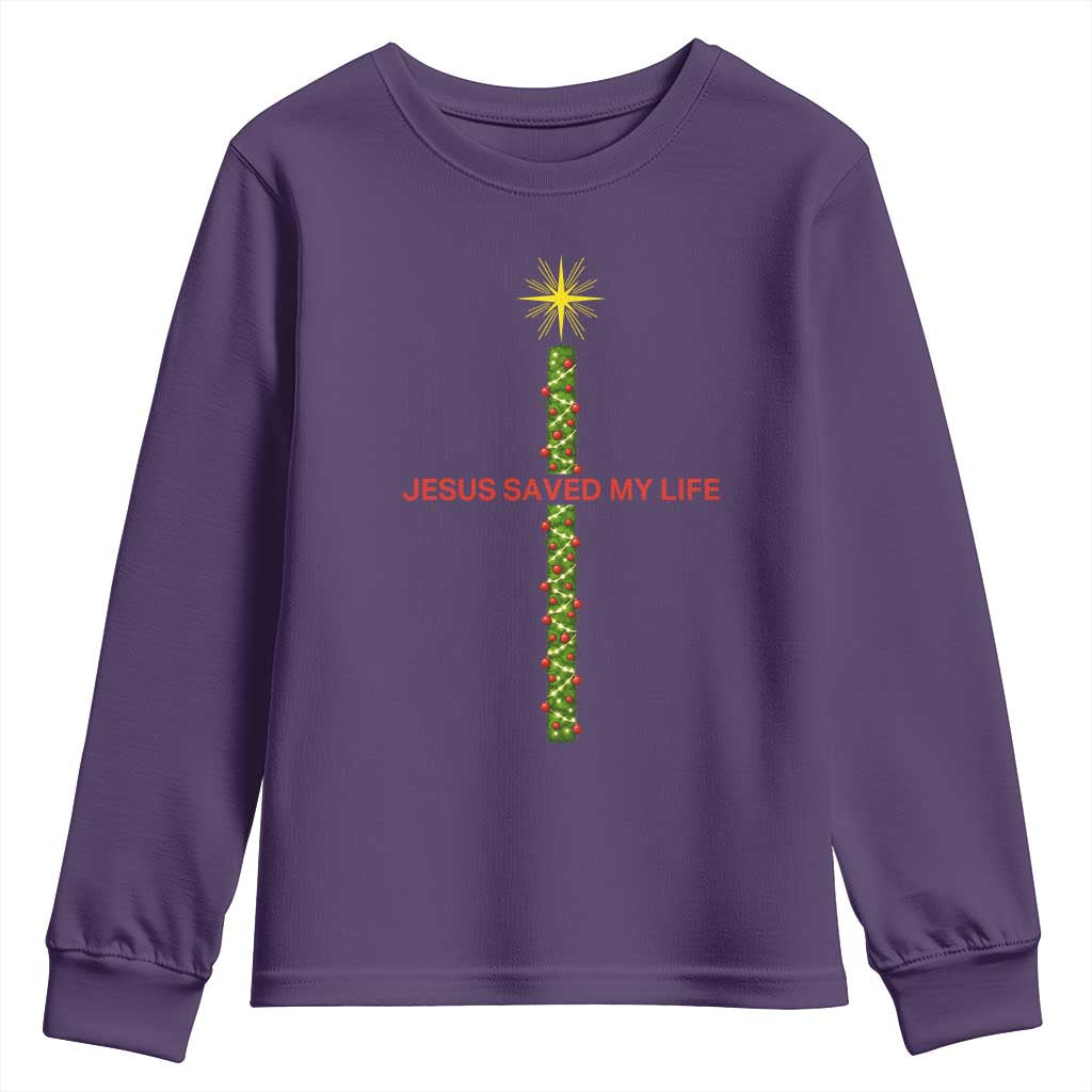 Jesus Christian Christmas Youth Sweatshirt Religious Cross Bible Verse Inspirational - Wonder Print Shop
