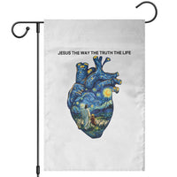 Jesus Christian Starry Night Garden Flag The Way The Truth The Life - Wonder Print Shop