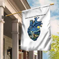 Jesus Christian Starry Night Garden Flag The Way The Truth The Life - Wonder Print Shop