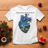 Jesus Christian Starry Night T Shirt The Way The Truth The Life - Wonder Print Shop