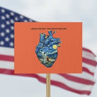 Jesus Christian Starry Night Protest Sign The Way The Truth The Life - Wonder Print Shop