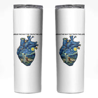 Jesus Christian Starry Night Skinny Tumbler The Way The Truth The Life - Wonder Print Shop