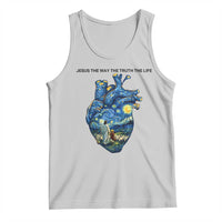 Jesus Christian Starry Night Tank Top The Way The Truth The Life - Wonder Print Shop