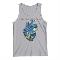 Jesus Christian Starry Night Tank Top The Way The Truth The Life - Wonder Print Shop