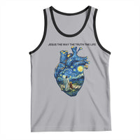 Jesus Christian Starry Night Tank Top The Way The Truth The Life - Wonder Print Shop