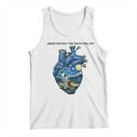 Jesus Christian Starry Night Tank Top The Way The Truth The Life - Wonder Print Shop