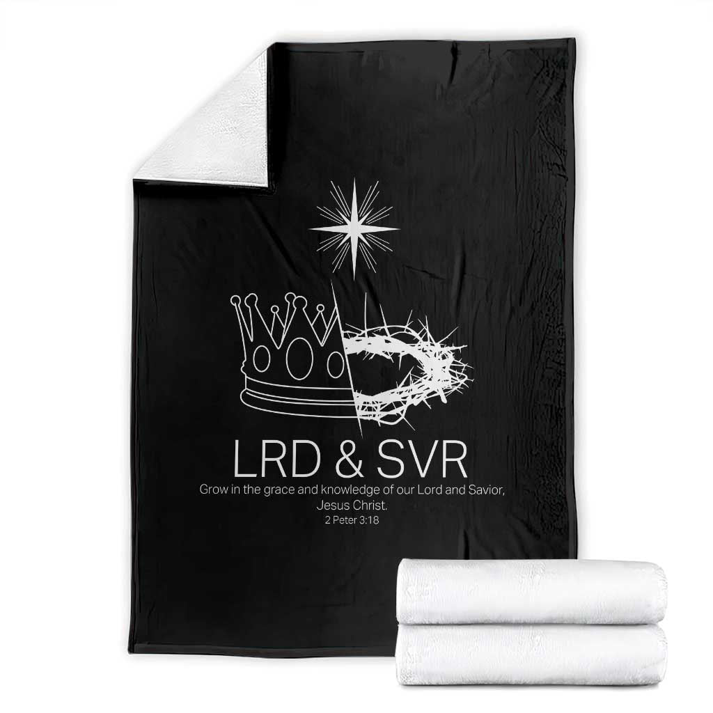 Jesus Christian Throw Blanket Crown Thorn Monochrome LRD SVR Symbolic Religious - Wonder Print Shop