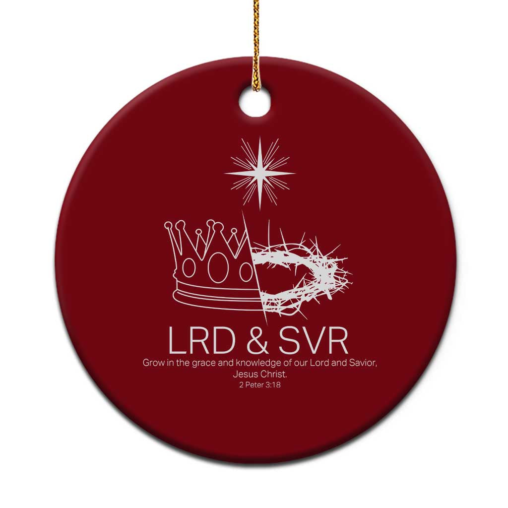 Jesus Christian Ceramic Ornament Crown Thorn Monochrome LRD SVR Symbolic Religious - Wonder Print Shop