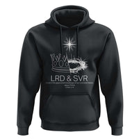 Jesus Christian Hoodie Crown Thorn Monochrome LRD SVR Symbolic Religious - Wonder Print Shop