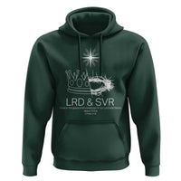 Jesus Christian Hoodie Crown Thorn Monochrome LRD SVR Symbolic Religious - Wonder Print Shop