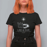Jesus Christian T Shirt For Women Crown Thorn Monochrome LRD SVR Symbolic Religious - Wonder Print Shop