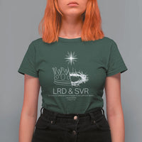 Jesus Christian T Shirt For Women Crown Thorn Monochrome LRD SVR Symbolic Religious - Wonder Print Shop