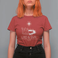 Jesus Christian T Shirt For Women Crown Thorn Monochrome LRD SVR Symbolic Religious - Wonder Print Shop