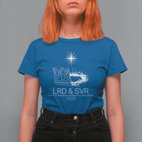 Jesus Christian T Shirt For Women Crown Thorn Monochrome LRD SVR Symbolic Religious - Wonder Print Shop