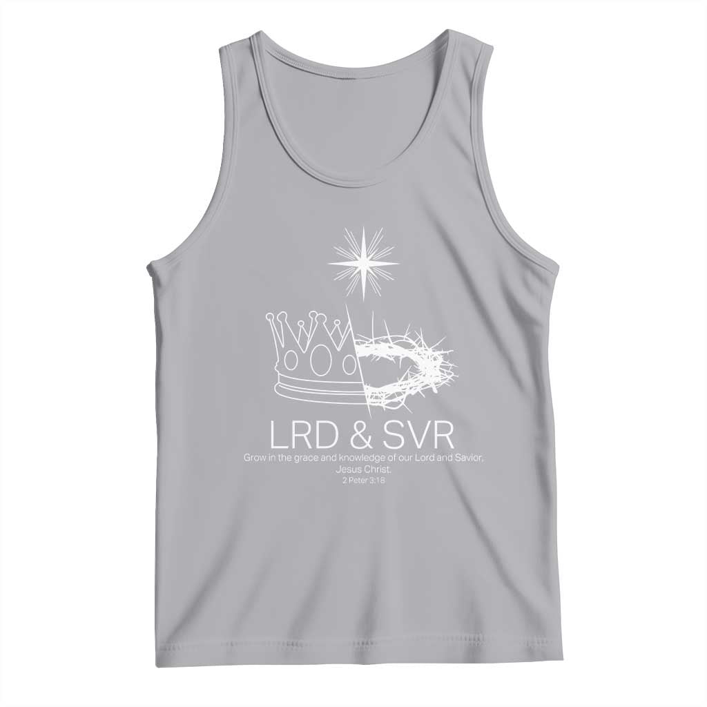 Jesus Christian Tank Top Crown Thorn Monochrome LRD SVR Symbolic Religious - Wonder Print Shop