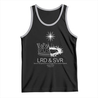 Jesus Christian Tank Top Crown Thorn Monochrome LRD SVR Symbolic Religious - Wonder Print Shop