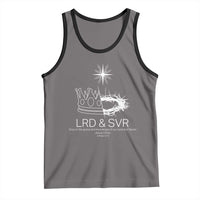 Jesus Christian Tank Top Crown Thorn Monochrome LRD SVR Symbolic Religious - Wonder Print Shop