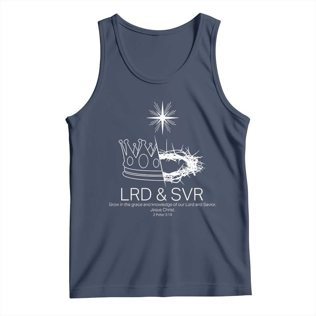 Jesus Christian Tank Top Crown Thorn Monochrome LRD SVR Symbolic Religious - Wonder Print Shop