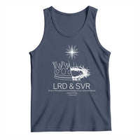 Jesus Christian Tank Top Crown Thorn Monochrome LRD SVR Symbolic Religious - Wonder Print Shop