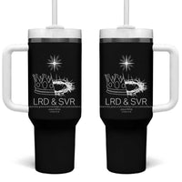Jesus Christian Tumbler With Handle Crown Thorn Monochrome LRD SVR Symbolic Religious - Wonder Print Shop