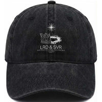 Jesus Christian Washed Cotton Baseball Cap Crown Thorn Monochrome LRD SVR Symbolic Religious