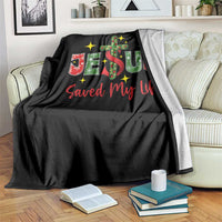 Jesus Christian Christmas Throw Blanket Religious Cross Bible Verse - Wonder Print Shop