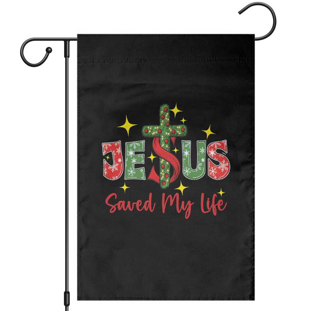 Jesus Christian Christmas Garden Flag Religious Cross Bible Verse - Wonder Print Shop