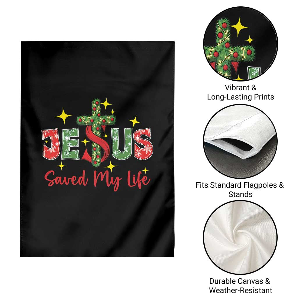 Jesus Christian Christmas Garden Flag Religious Cross Bible Verse - Wonder Print Shop