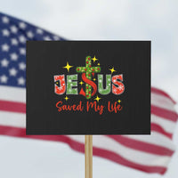 Jesus Christian Christmas Protest Sign Religious Cross Bible Verse - Wonder Print Shop
