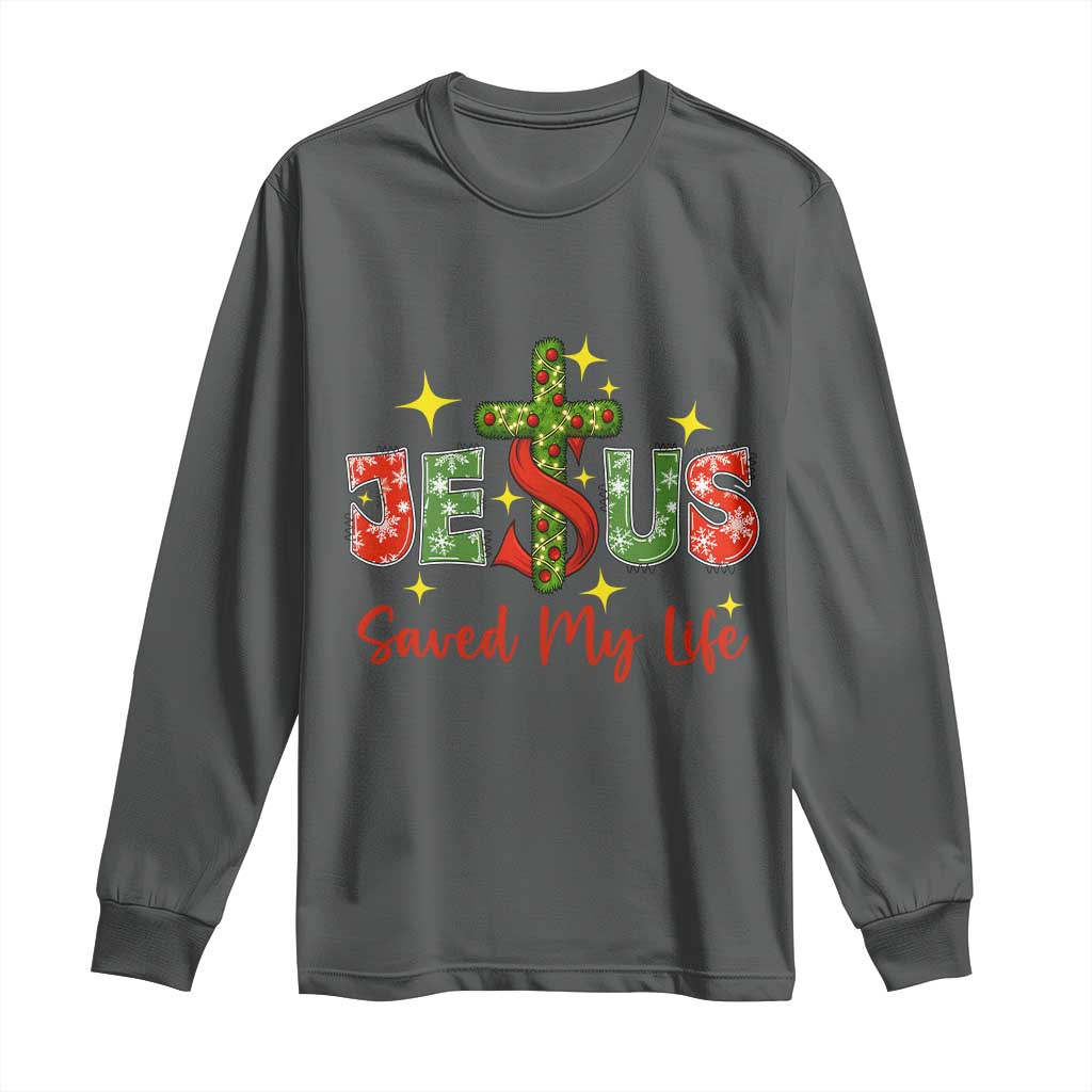 Jesus Christian Christmas Long Sleeve Shirt Religious Cross Bible Verse - Wonder Print Shop